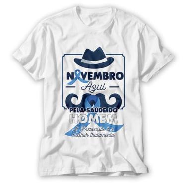Imagem de Blusa Novembro Azul Camiseta Mês De Conscientização E Combate - Vidape