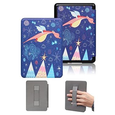 Imagem de Capa protetora de 15 cm para Kindle 11ª geração lançada em 2022 - Capa durável com alça automática despertar/hibernar e de mão (não serve para Kindle Paperwhite 11ª)
