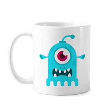 Imagem de Caneca alienígena de cerâmica Cyclops azul Universe And Alien