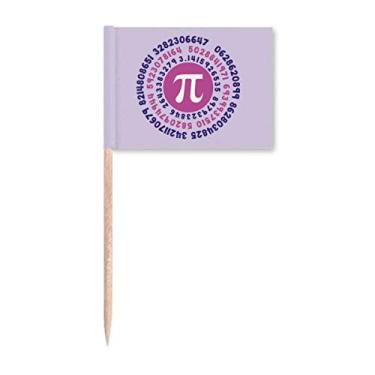 Imagem de Número em torno do Pi Art Deco Presente Fashion Palito de Dente Bandeiras Marcador Topper Decoração de Festa