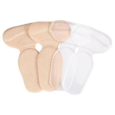 Imagem de VGEBY Heel Cushion Inserts, Silicone Heel Grips Shoe Pads Grips Liners for High Heels Blisters, Shoe Gel Inserts