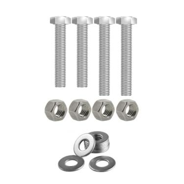 Imagem de Kit parafusos inox suporte motor compativel com DT CG125 1977 a 1988 ML125 Turuna125 CG Bolinha Fixação Peito motor Chassi