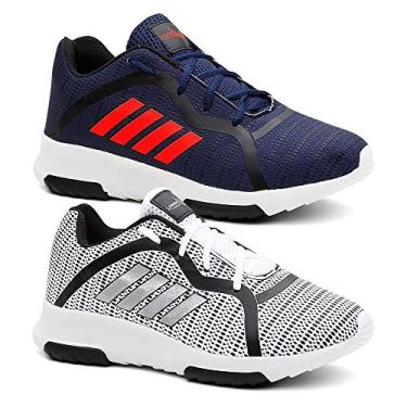 Imagem de Kit 2 Tênis Masculino Ultra Leve Caminha/Academia Cor:Colorido;Tamanho:43
