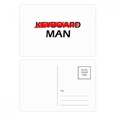 Imagem de Cartão postal Don't Be A Keyboard Man Cartão de felicitações de aniversário