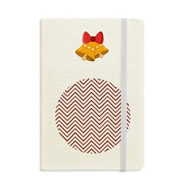 Imagem de Caderno de decoração branco com padrão vermelho mas jingling Bell