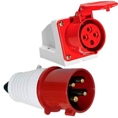 Imagem de Conjunto Industrial Tomada + Plug Macho Jng 3p+t 32a VM Mgi