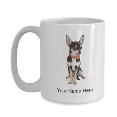 Imagem de Caneca personalizada Chihuahua Caneca de café para amantes de Chihuahua Ideia para crianças meninos e meninas Amor - Caneca de café 425 g