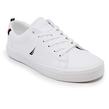 Imagem de Nautica Sneakers Low-Top Lace Up Shoe for Boys Girls-Graves Youth-White Pu-13