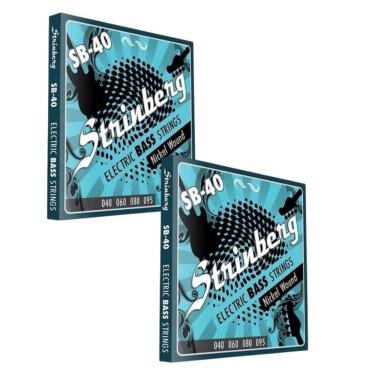 Imagem de Kit 2 Encordoamento Strinberg Para Contra Baixo SB40 - 4 Cordas