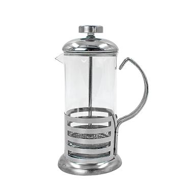 Imagem de Cafeteira Prensa Francesa Infusor Cremeira Vidro E Aço Inox 350ml Café Chá