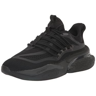 Imagem de adidas Alphaboost V1 Tênis de corrida masculino, Preto/Cinza/Carbono, 38