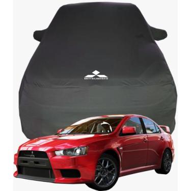 Imagem de Capa de Carro Mitisubishi Lancer Evolution Aerofólio Tecido  Lycra Pre