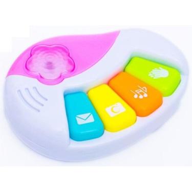 Imagem de Teclado Musical Infantil 4 Tipos De Som C/ Luz (15439) - Unitoys