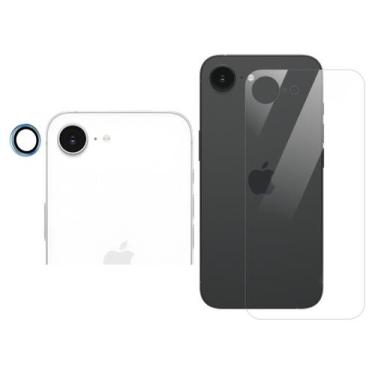 Imagem de Kit Proteção com Câmera Easy e Traseira Gel P/ iPhone 16e 5G - Smart S