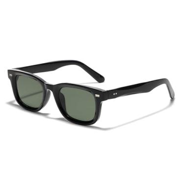 Imagem de VFDHN Óculos de sol masculino feminino Uv400 retangular retrô acessórios (2)