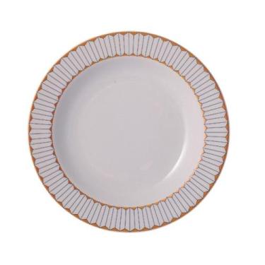 Imagem de Prato Fundo 23cm Porcelana Schmidt - Dec. Araucária 2396, 2396, 23