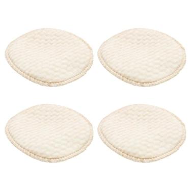 Imagem de MAGICLULU 4 Unidades de Discos de Algodão para Amamentação, Absorventes, Anti-vazamento, Laváveis, Bege, 11,9 X 11,9 Cm