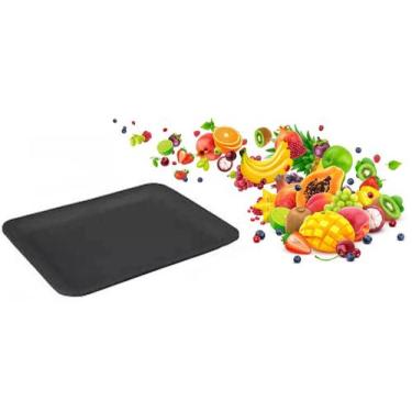 Imagem de Bandeja De Isopor Preto - B04 Rasa - 260X140X14 Mm C/400 - Ultra