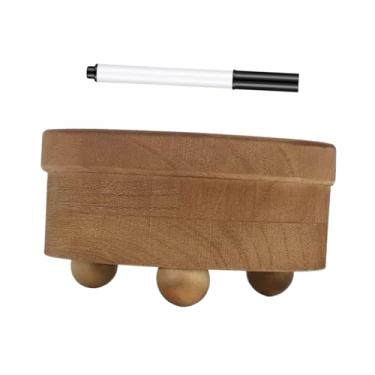 Imagem de Ｂｅｓｇａ Porta-copos de madeira, dispensador de canecas, rústico, com ranhura para marcador, organizador de copos para banheiro, cozinha, mesa, decoração de, com Marcador