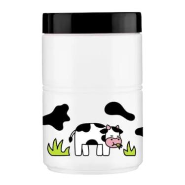 Imagem de Pote Plástico Organizador De Cozinha Vaquinha Farm Mantimentos (1,1 Litros)