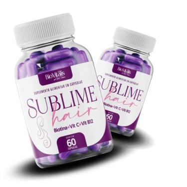 Imagem de Sublime Hair Caps Bio Vitalis 60 Caps Compre 1 Leve 2 Vitamina Capilar