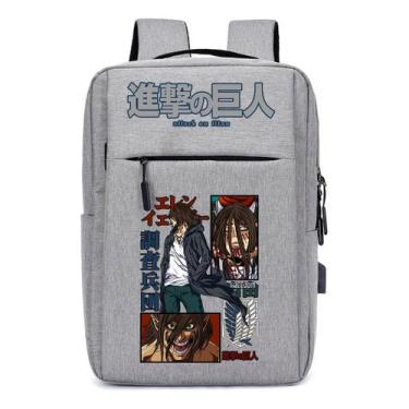 Imagem de Mochila Escolar Usb Estampa Dtf Menino Anime Atake Titan - Use Thuco, 