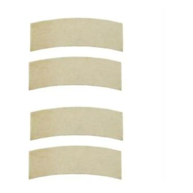 Imagem de Kit com 2 Pares de Pastilha de Freio Feltro Bike Spinning Reposição Sapata Meia Lua