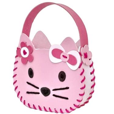 Imagem de Kit Alinhavo Bolsa Gatinha Kits For Kids