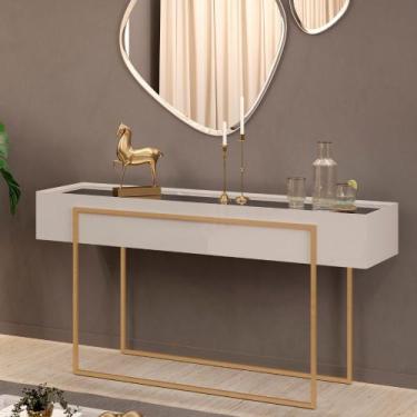 Imagem de Aparador MDF com Espelho Pilar 137cm Dj Móveis, Bali