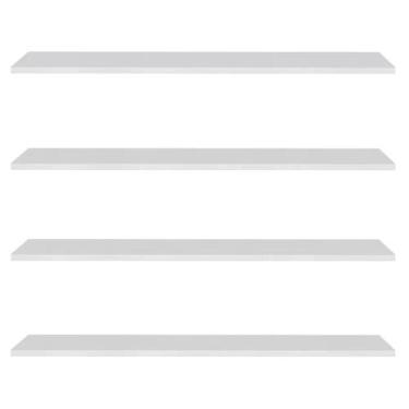 Imagem de Prateleira Flutuante de Quarto Infantil Kit 4 Suporte Invisível 91cm Y