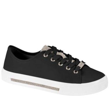 Imagem de Tênis Casual Feminino Moleca Flatform Original 5667.638, Preto napa, 3