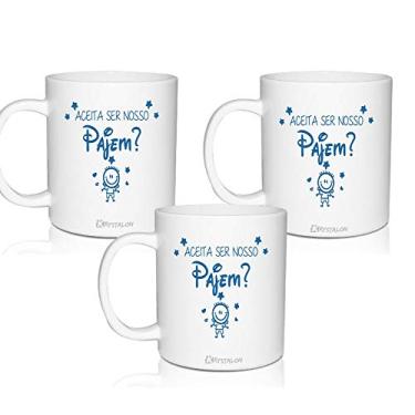 Imagem de 3 Canecas Convite Personalizadas para Pajem - Disney