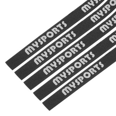 Imagem de PATIKIL Fita de borda de raquete de tênis de mesa 45 x 0,4, pacote com 5 fitas laterais para raquete de pingue-pongue, protege as bordas de borracha e lâmina para raquetes de remo, preta