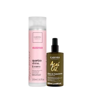 Imagem de Kit Cadiveu Professional Essentials Quartzo Shine Shampoo e Açaí Oil 60 (2 produtos)