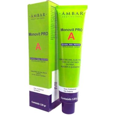 Imagem de Ambar Monovit Pro A, Pomada para Pentear Fortalecedora, 120g, Aloe Vera e Queratina