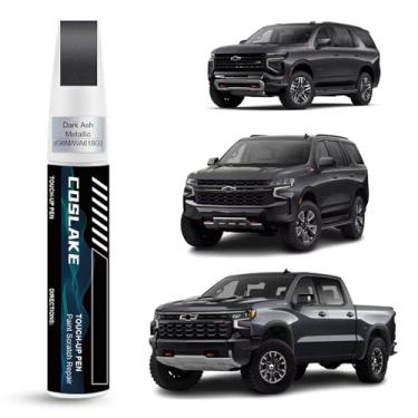 Imagem de COSLAKE Tinta de retoque de carro (cinza escuro metálico (G6M/WA618G)) para Chevrolet, kit de reparo de arranhões de pintura de carro, solução rápida e fácil de reparar, caneta removedor de arranhões