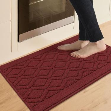 Imagem de COSY HOMEER - Tapetes e tapetes de cozinha 50,8 cm x 76,2 cm tapetes de cozinha antiderrapantes para piso absorvente tapete de cozinha lavável tapete de cozinha para tapete de pia, tapete de entrada