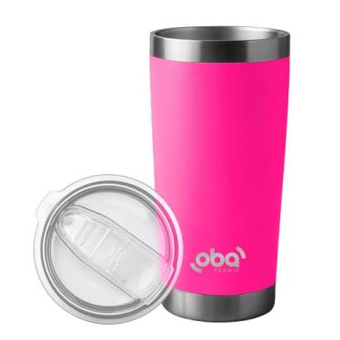 Imagem de Copo Térmico com Tampa e Abridor 591ml (Rosa Neon)