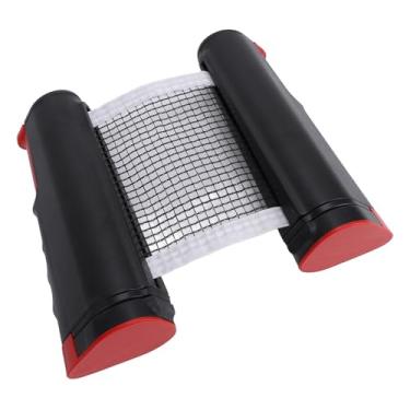 Imagem de Rede de Pingpong, Economize Tempo Rede de Pingpong Retrátil para Competição (Vermelho preto)