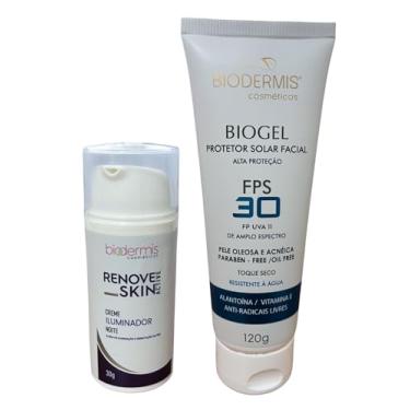 Imagem de Kit Renoveskin Creme Iluminador 30g e Protetor Solar Biogel 30FPS