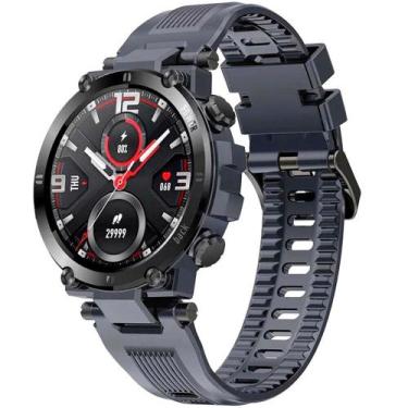 Imagem de Relógio Smartwatch Masculino Militar Shock Touch Screen Cinza - Smart 