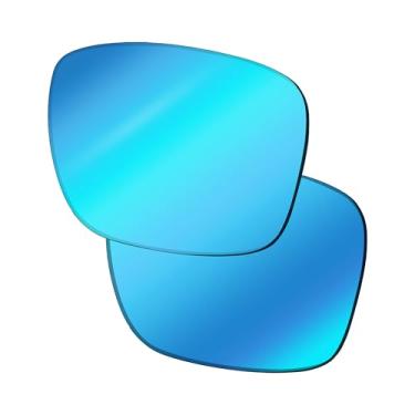 Imagem de YEIN Lentes de reposição polarizadas azuis espelhadas para Ray-Ban Meta RW4006 Wayfarer, unissex, óculos de sol (sem ampliação)