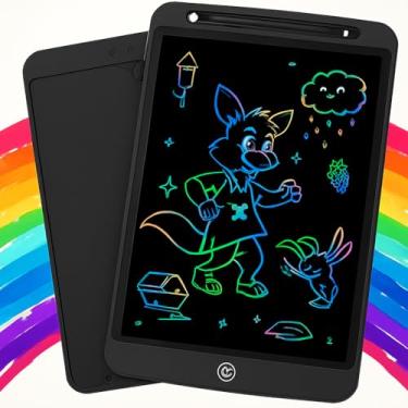 Imagem de Lousa Mágica Infantil Digital Tablet Escrita Colorida Para Desenho Criança LCD (Azul bebê, 12 polegadas)