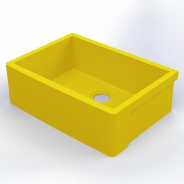 Imagem de Cuba Akkor Farm Sink Fazenda Ssm - 60X40X20Cm - Amarela