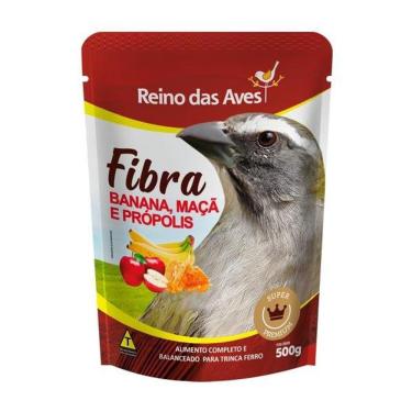 Imagem de Ração Trinca Ferro Fibra Banana, Maçã E Própolis 500gr Reino Das Aves