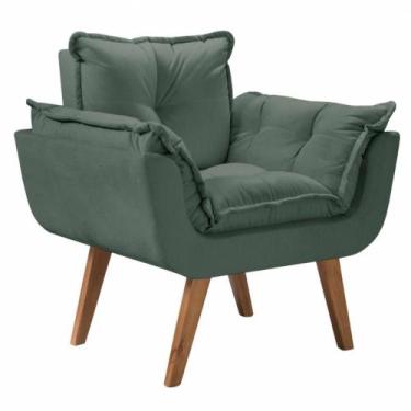 Imagem de Poltrona Pérola Suede Verde - D SALLA