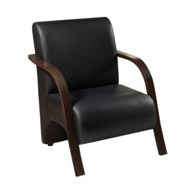 Imagem de Kit 2 Poltronas Decorativas Preta Gigante Tecido Preto - OUTRAS MARCAS