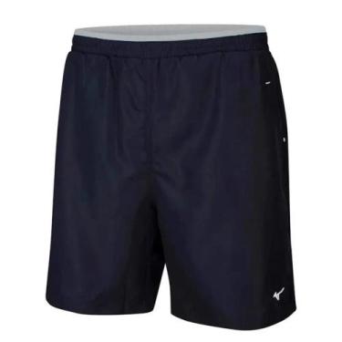 Imagem de Bermuda Malha Mizuno Masculino Mesh MIMST3362 Cós Elástico, Marinho, G
