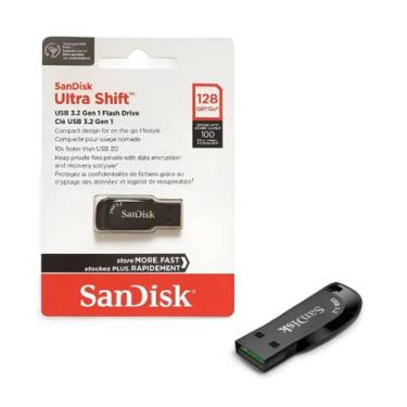 Imagem de Pen Drive 128gb Usb 3.0 Ultra Shift Criptografia SDCZ410-128G-G46 Sand
