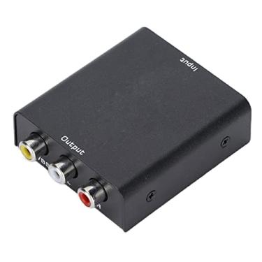 Imagem de Conversor HDMI para AV, Mini Conversor de Áudio de Vídeo CVBS 4Kx2K, HDMI para AV CVBS, Adaptador Conversor de Áudio de Vídeo Composto, Suporte PAL/NTSC, para PC, Laptop HDTV